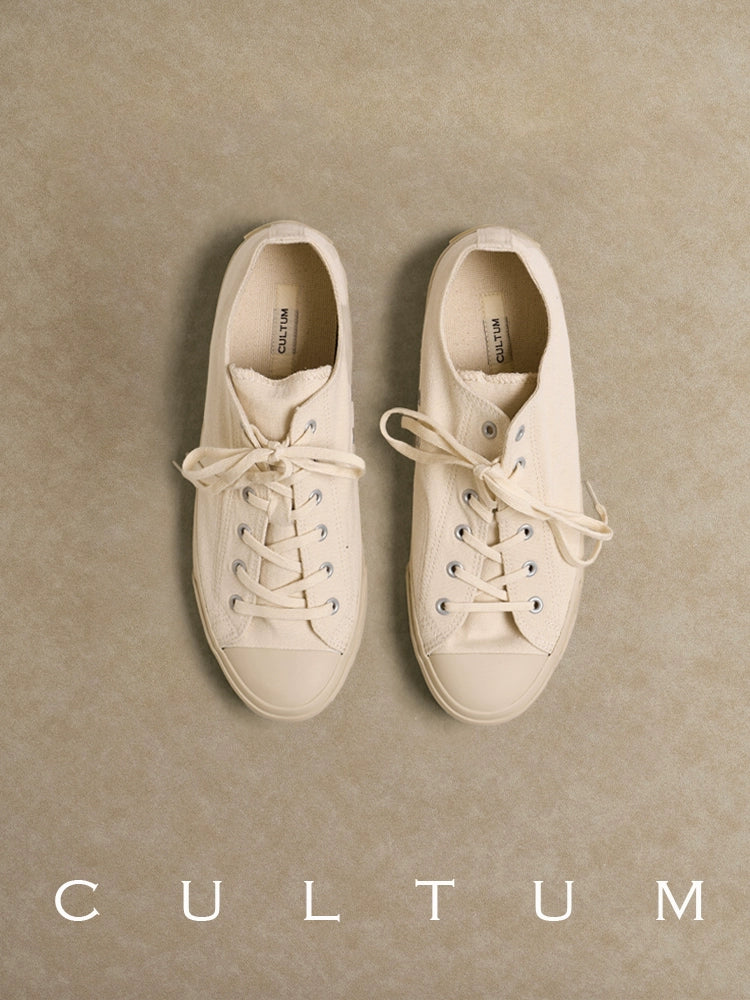 CULTUM Canvas Lace-Up Low-Top Sneaker