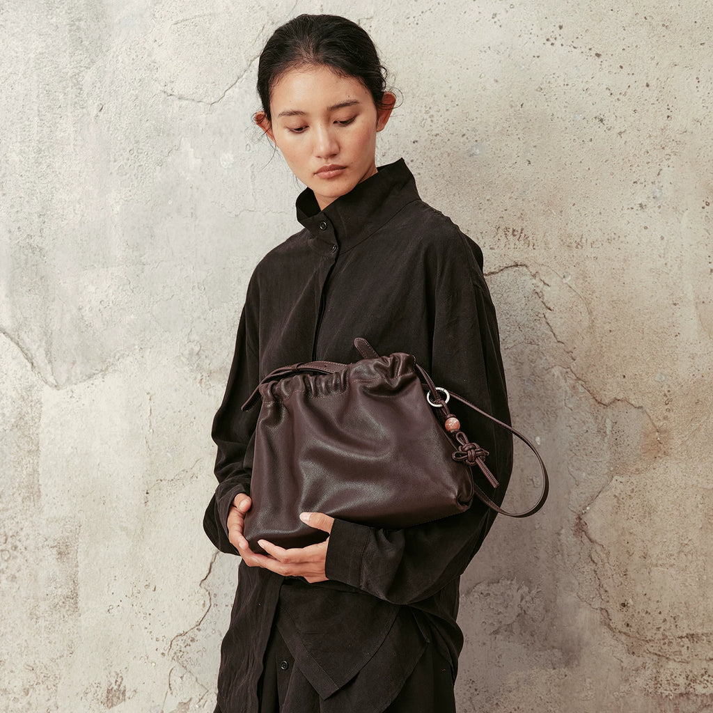 AVALEA Vintage Shoulder Bucket Bag