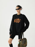 AceStudios Loose Foam Three-dimensional Letter Print Long Sleeve