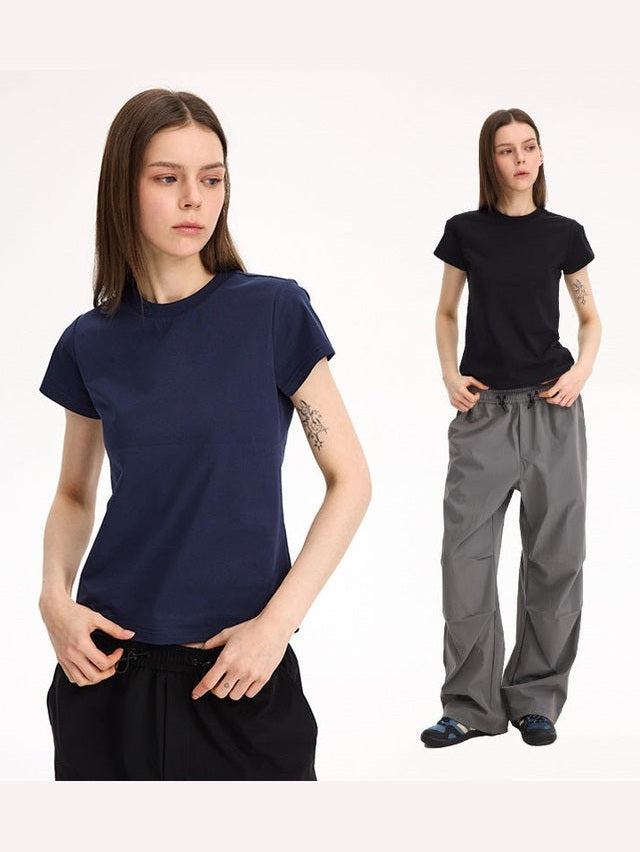 UNF Women 50 Supima + Sorona horse long-staple cotton commuter Boxy tee