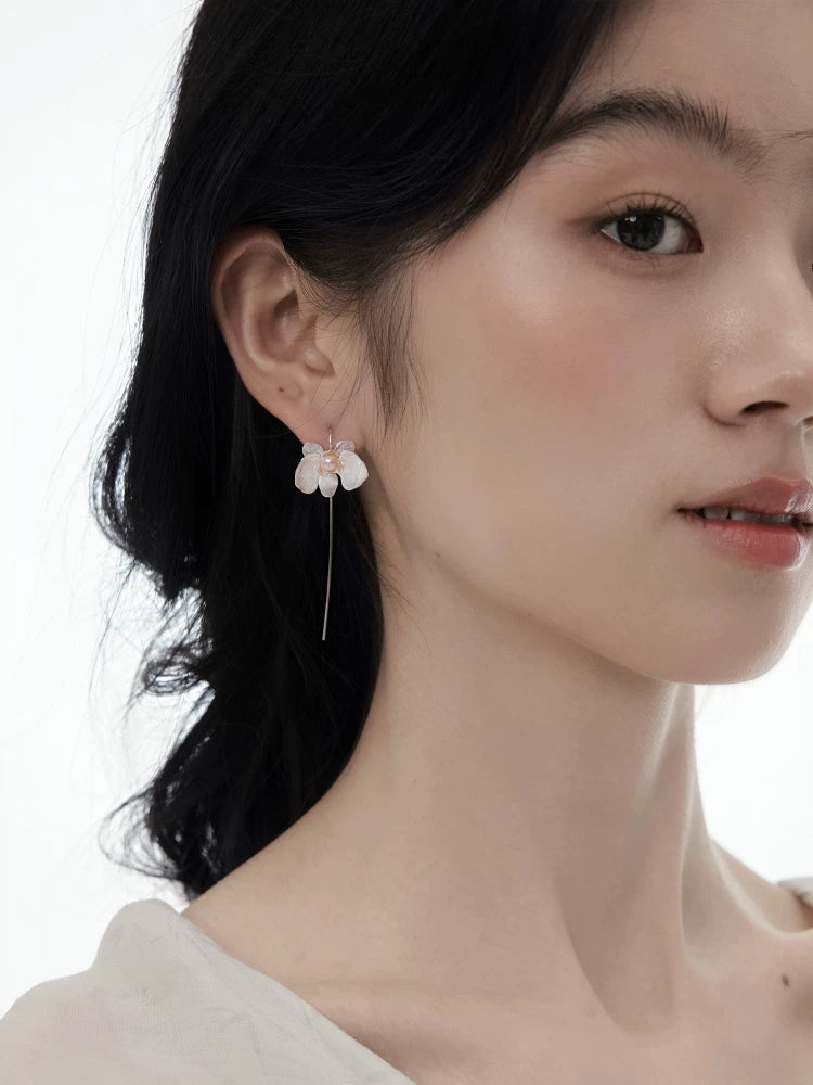 NO SOLUTION Phalaenopsis Flower Stud Earrings