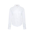 Wildberry White Long-Sleeve Breathable Slim Fit Blouse