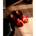L'aise Washed Leather Split-Toe Tabi Slip-On Mule