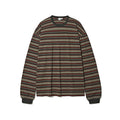 PARTIMENTO Vintage Contrast Striped Long Sleeve