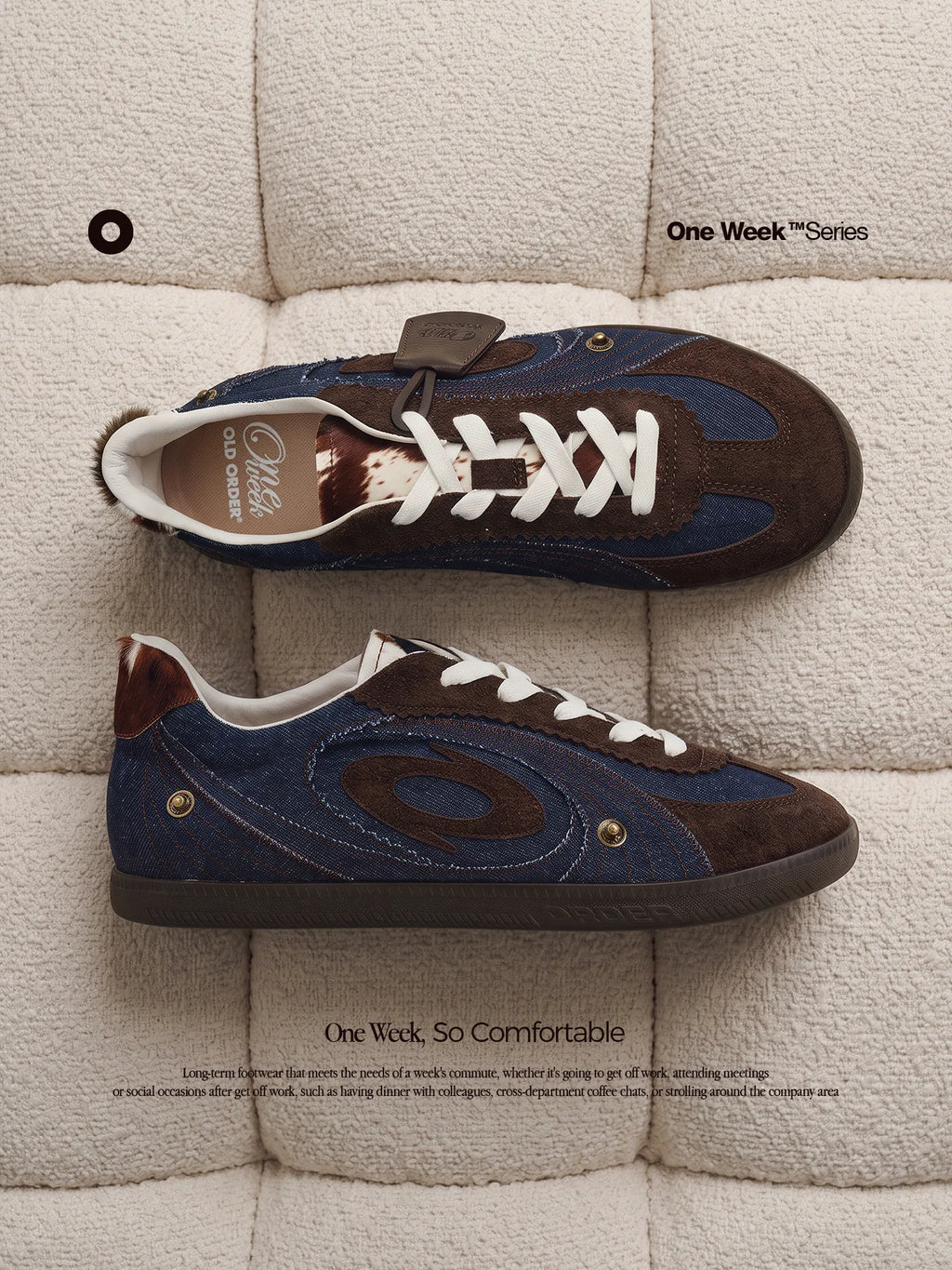 OLD ORDER Denim Low-Top German Army Trainer