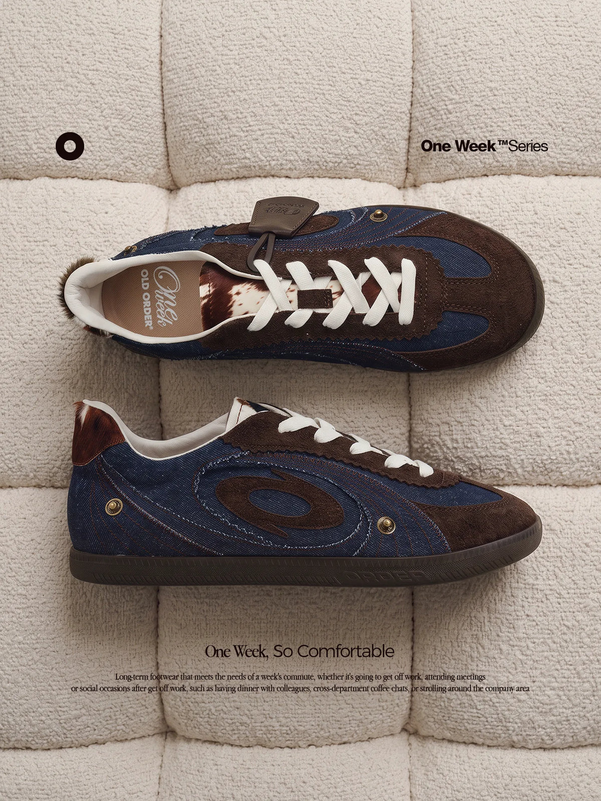 OLD ORDER Denim Low-Top German Army Trainer