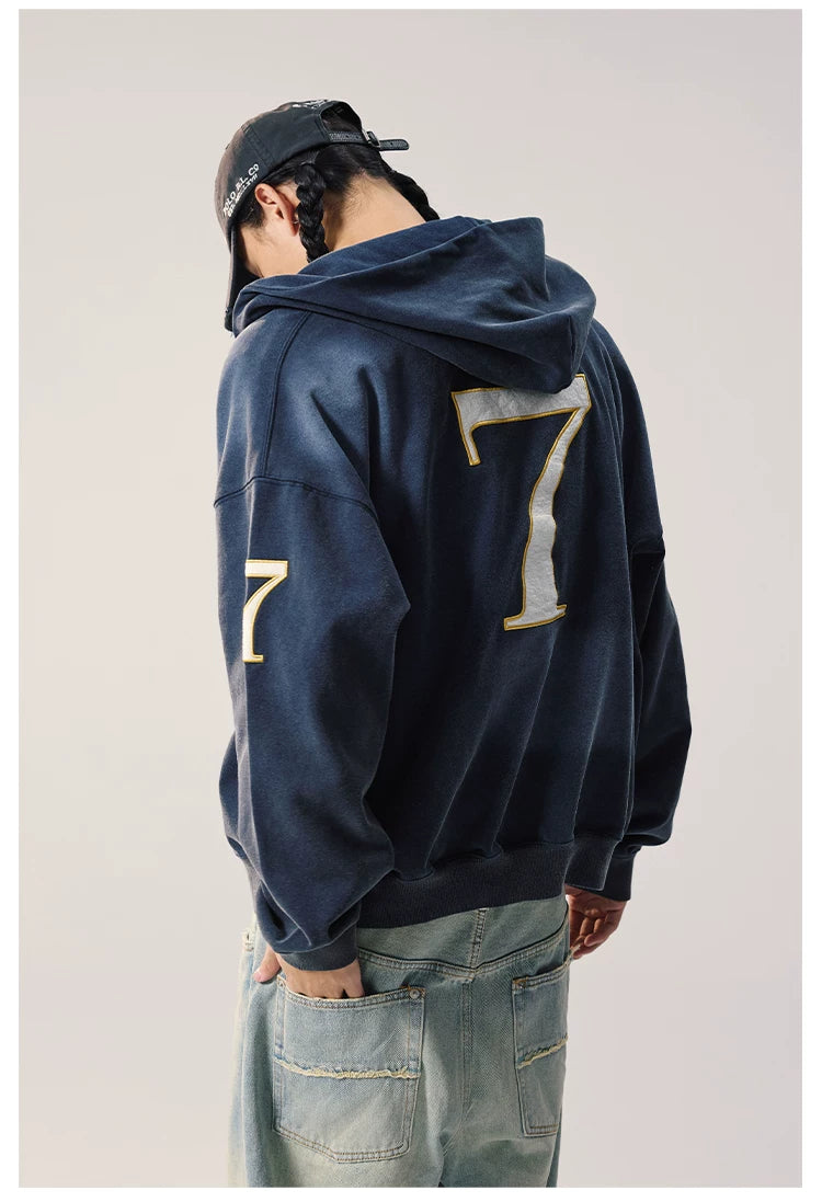 Remedy Vintage Embroidered Washed Hooded Sweater