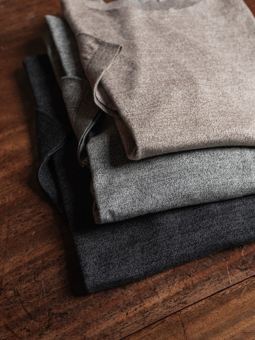 Bronson Pepper-Salt 210g Wrinkle-Resistant Crew Neck Tee