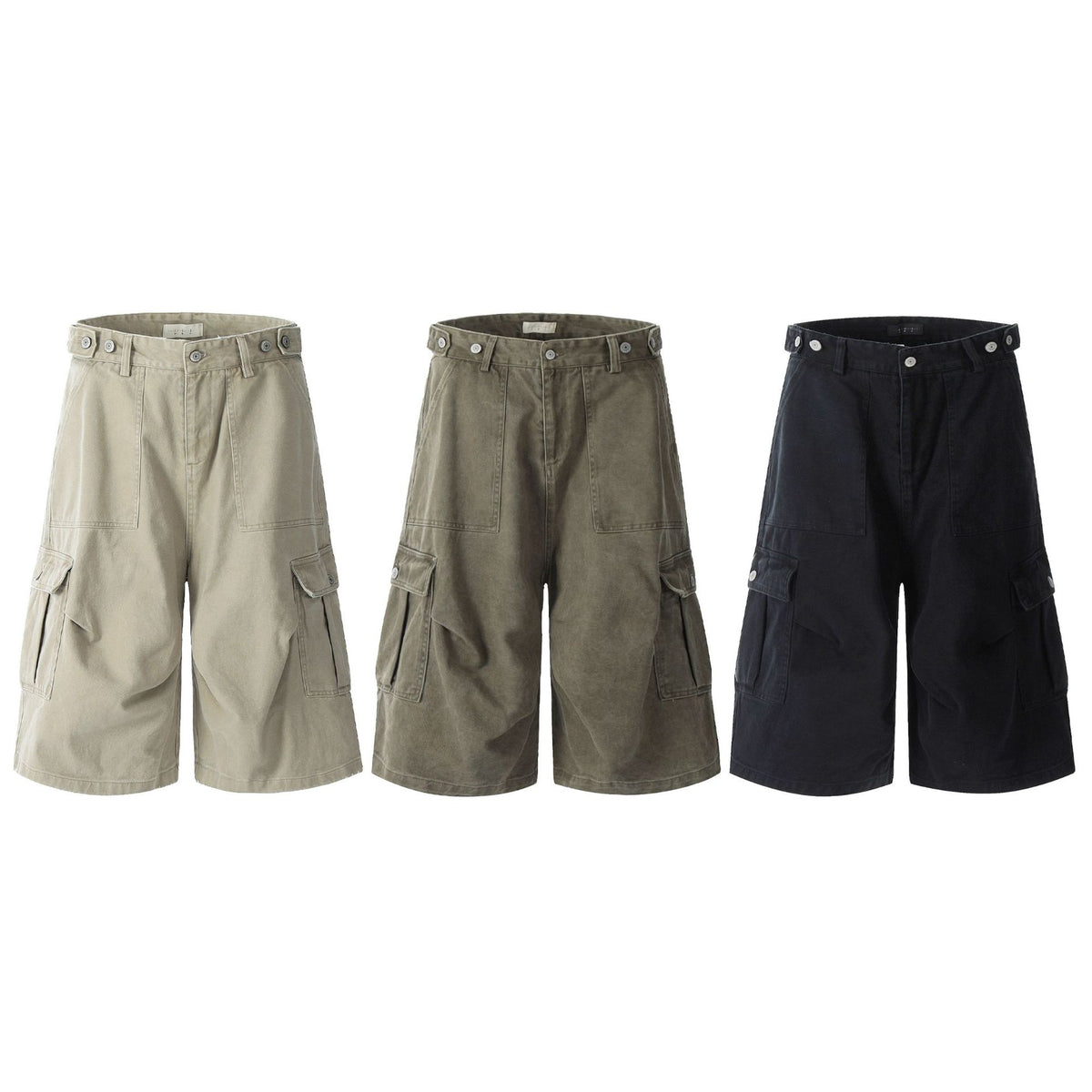 11KN Retro Multi-Pocket Cargo Shorts