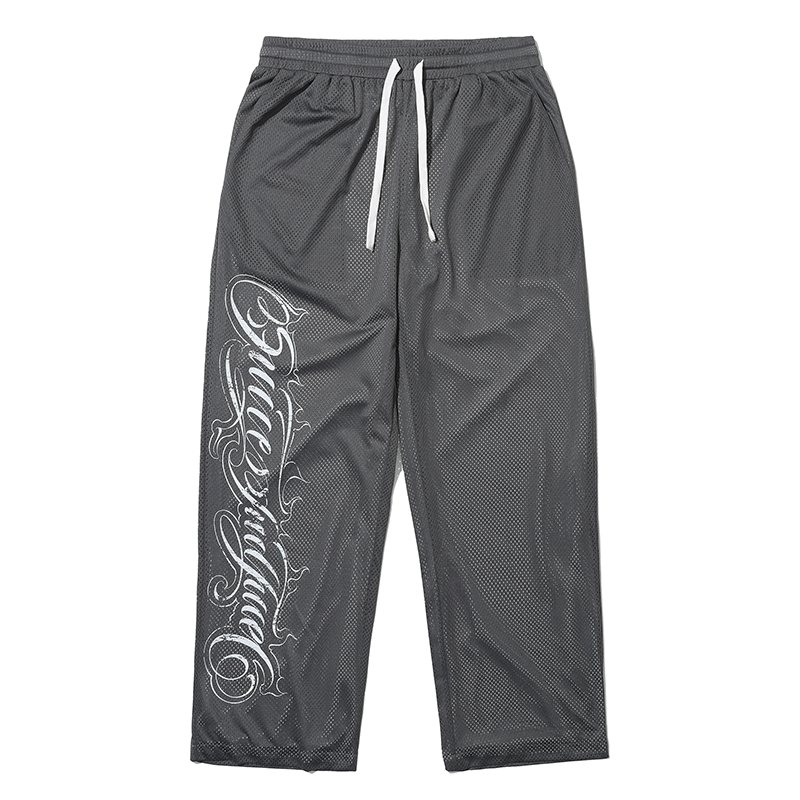LUSHISI Breathable Relaxed Mesh Joggers