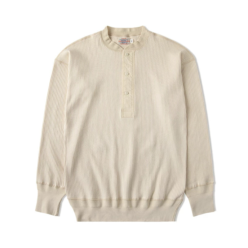 Bronson Vintage Heavyweight Ribbed Henley Tee