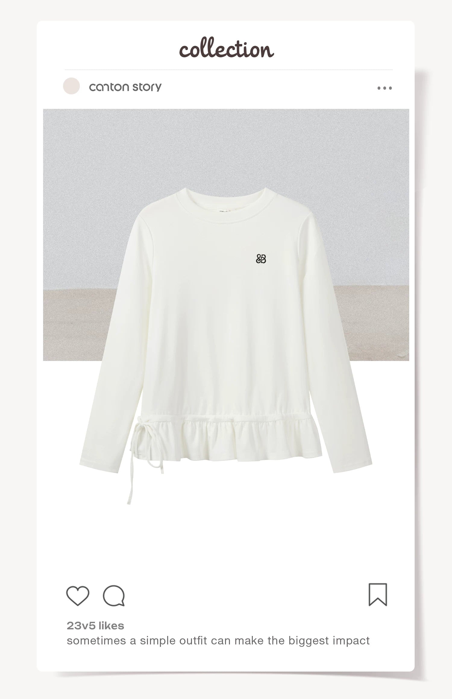Cantonstory Horn Buckle Crew Neck Rabbit Knitted Cardigan Sweater