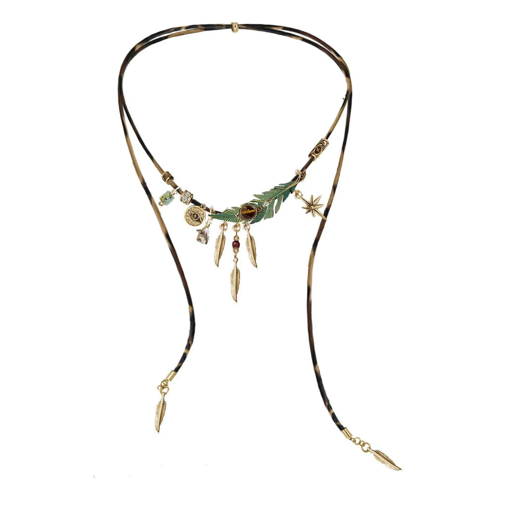 MASW Braided Rope Pendant Necklace