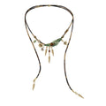 MASW Braided Rope Pendant Necklace