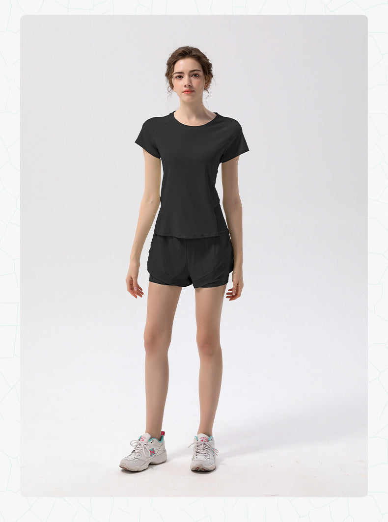 TIANQINGSE Thin Quick-Drying Breathable Yoga T-Shirt