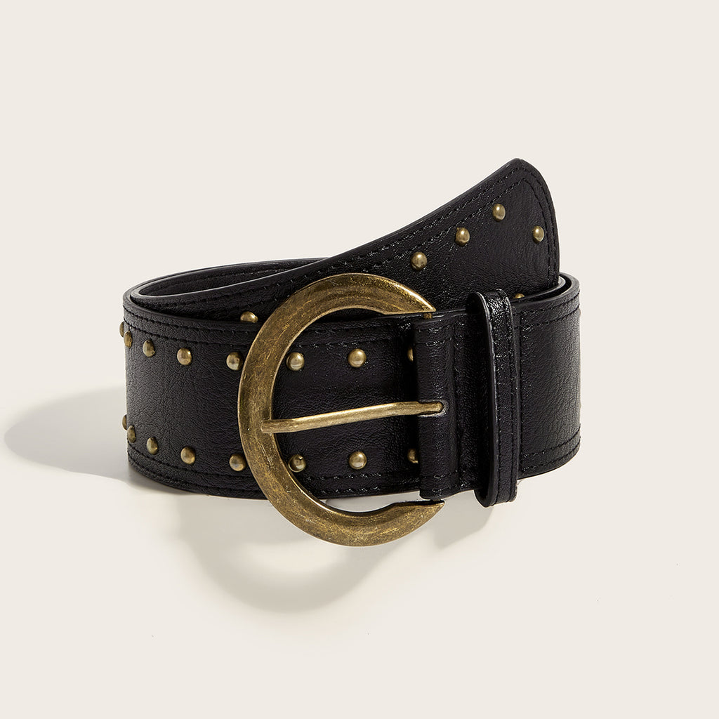 Intertek Punk Style Willow Nail Snap Personality Belt