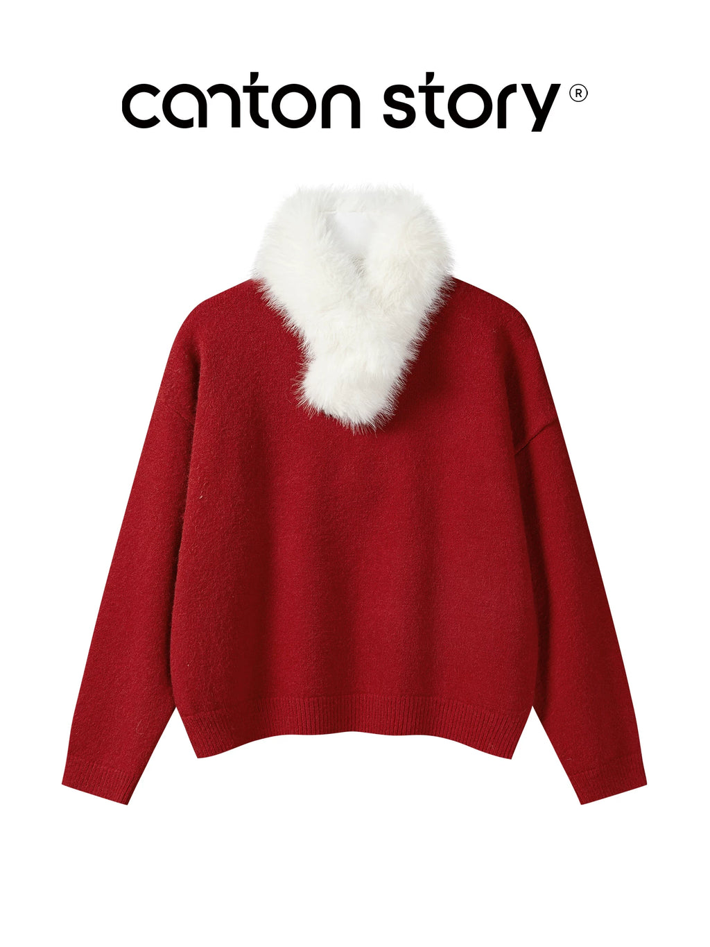 Cantonstory Versatile Crew Neck Knitted Sweater