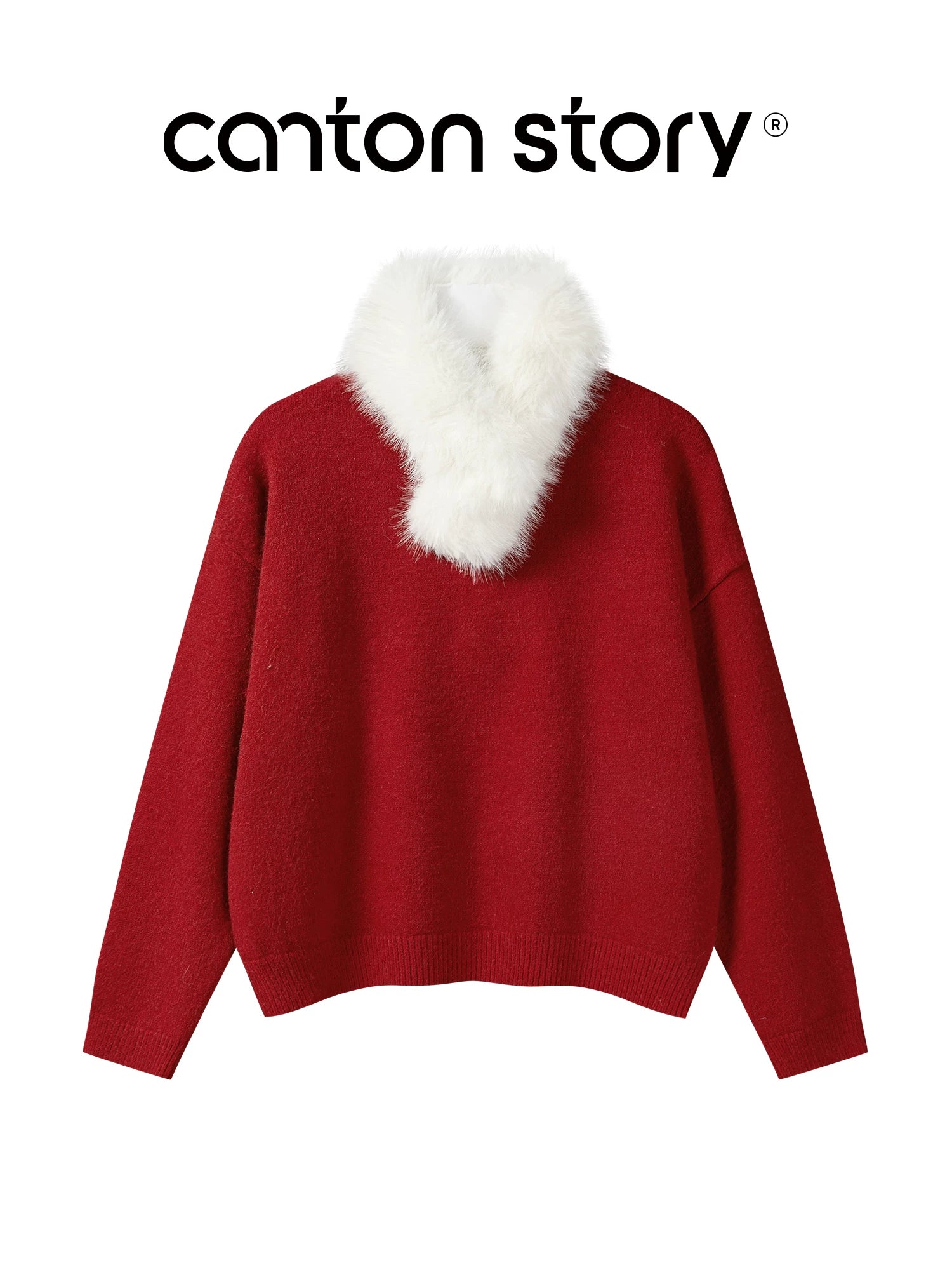 Cantonstory Versatile Crew Neck Knitted Sweater