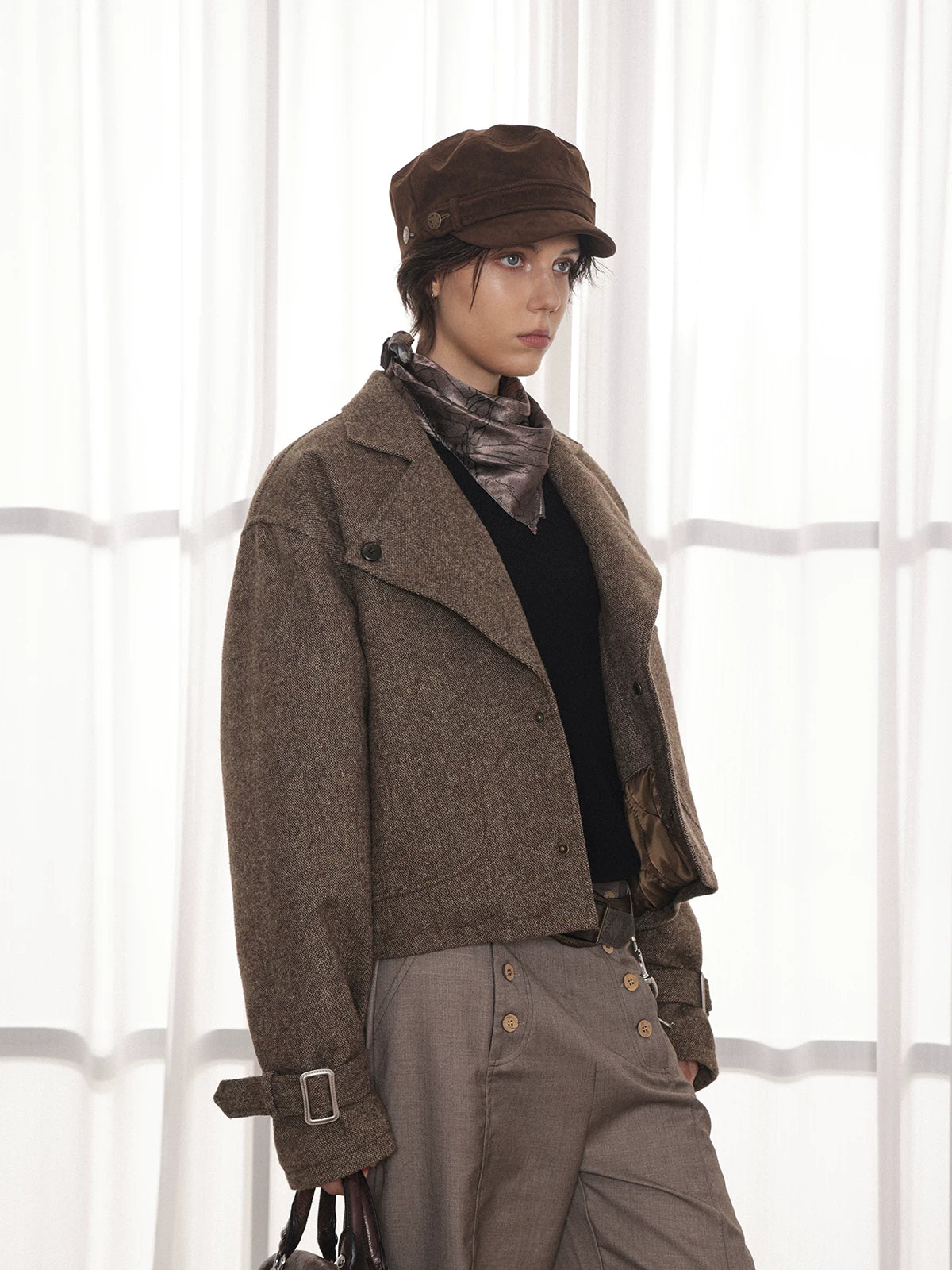 ANTSSTNA Loose Padded Woolen Jacket