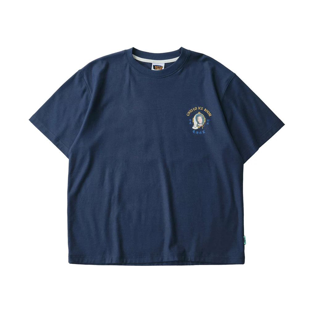Battles Ghost Guy Ice Room 260g Breathable Loose Tee