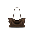 muva. Faux Leather Zip-Top Shoulder Bag