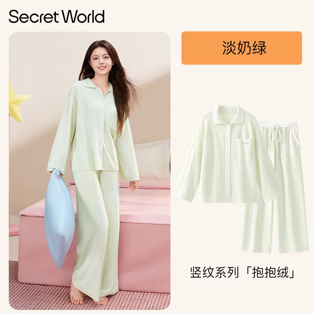 SecretWorld Fleece Thin Fleece Home Clothing