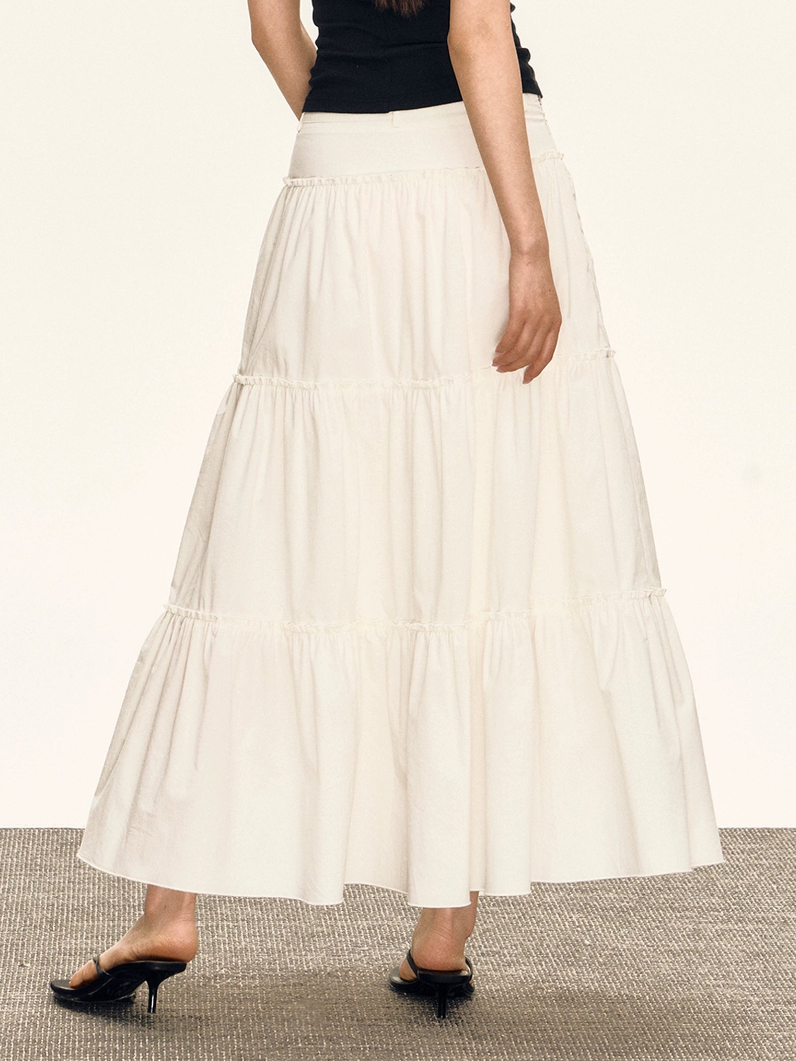 Ariseism Vintage Casual Pleated Skirt