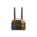 muva. Cow Suede Plaid Buckle Handbag