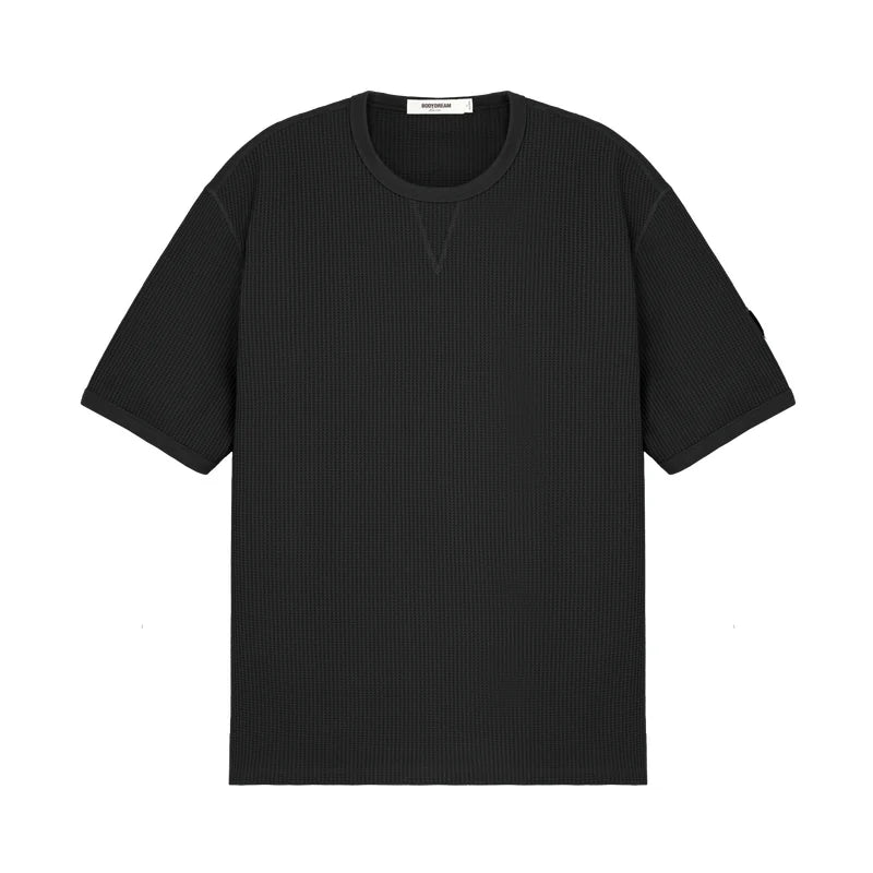 BODYDREAM Waffle Quick-Dry Wrinkle-Resistant Drop-Shoulder Tee