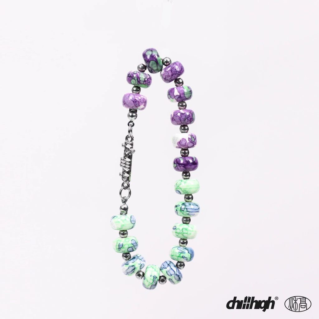 CHILL HIGH Iridescent Cracked Stone Bracelet
