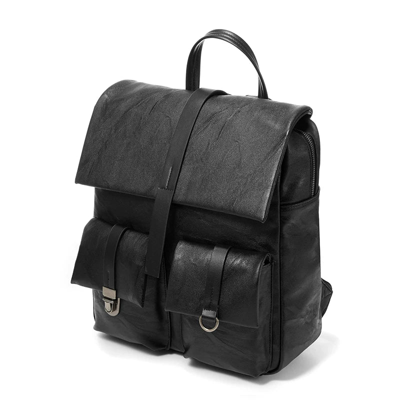 YADAMUI Retro Pleated Backpack