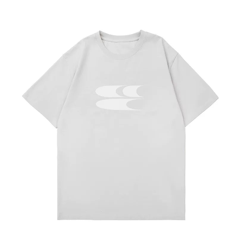 Crying Center Relaxed Crew Neck Logo Tee