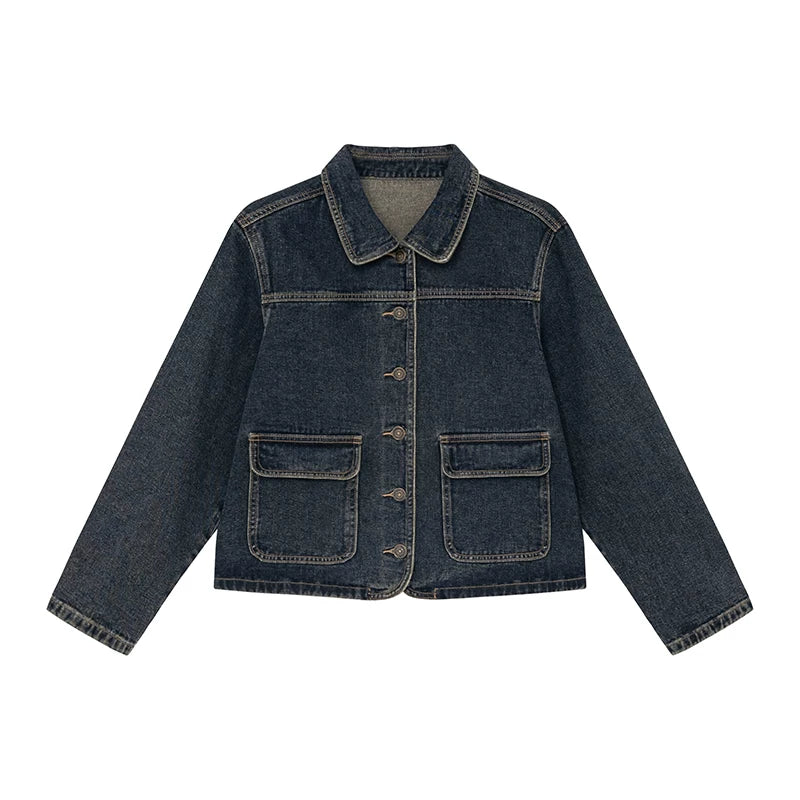 KANO Vintage Denim Jacket Skirt Set