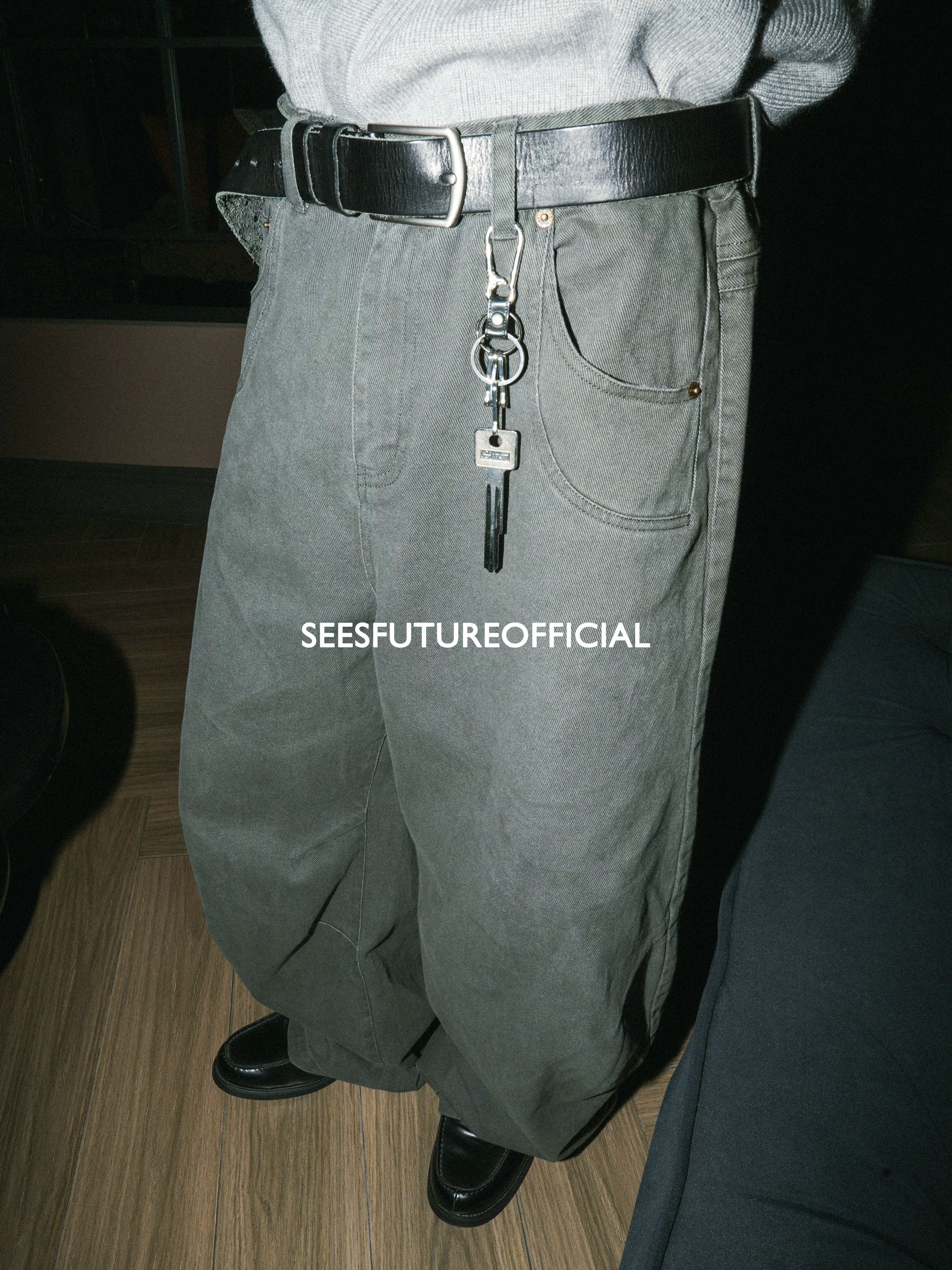 Seesfuture Vintage Loose Wide Leg Casual Pants