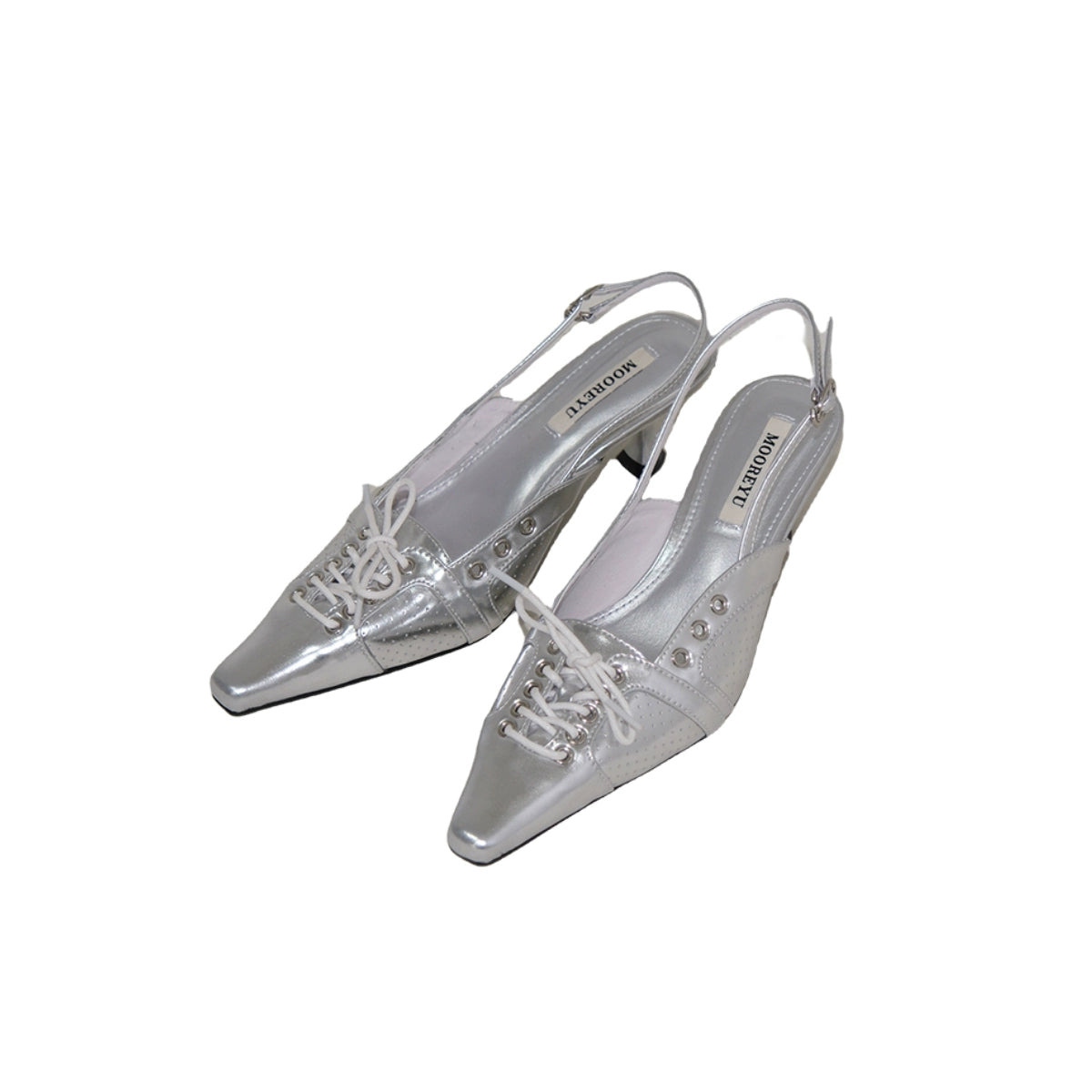 Mooreyu Bow Bag Head Temperament Strap High Heels