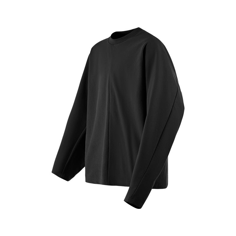 Inflation Scimitar Sleeve Casual Top Bottom Shirt