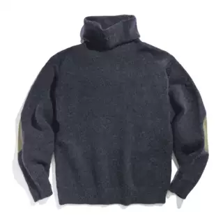 Madden Retro Thickened Knitted Mohair High Neck Sweater