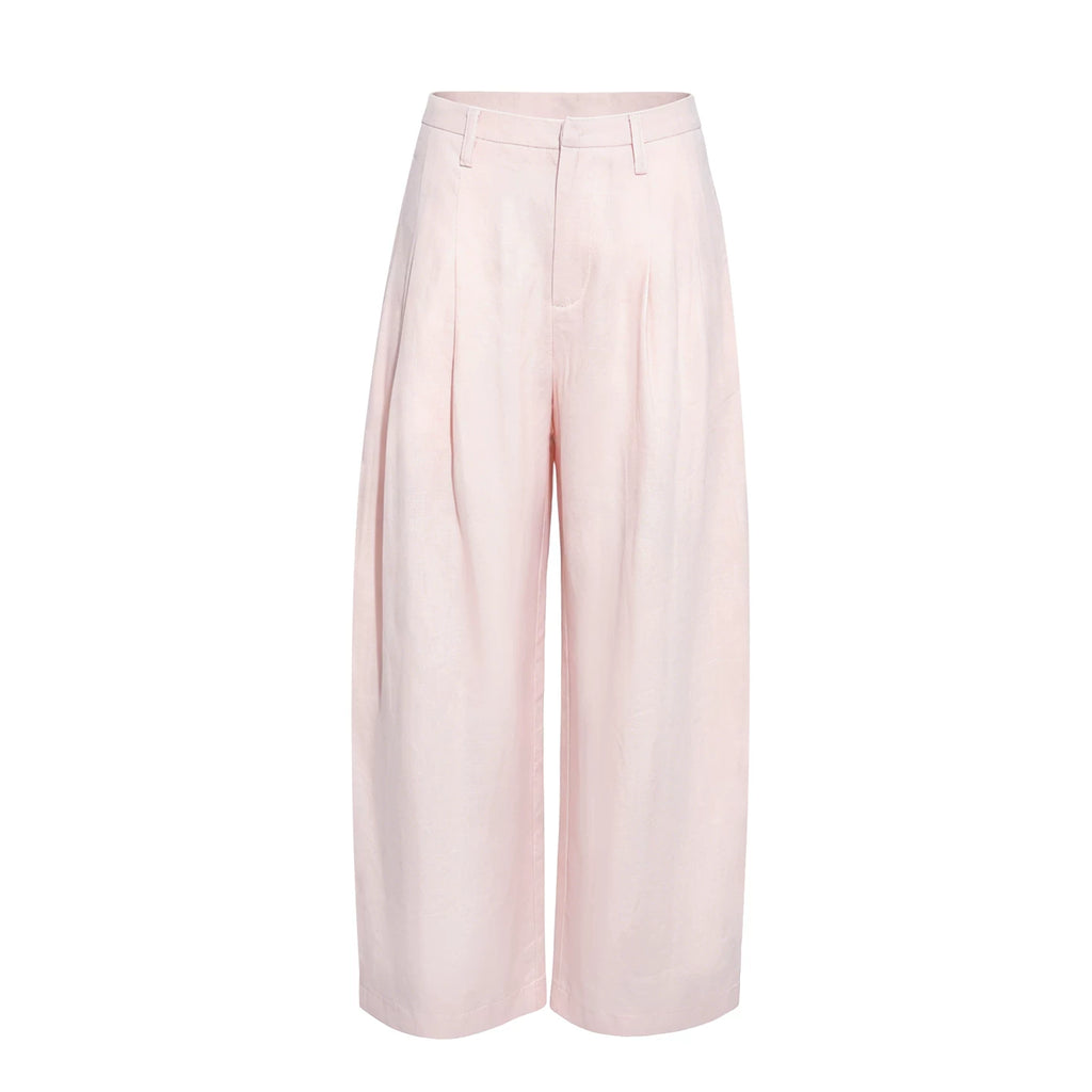 Wildberry Versatile High Waist Wide Leg Casual Pants