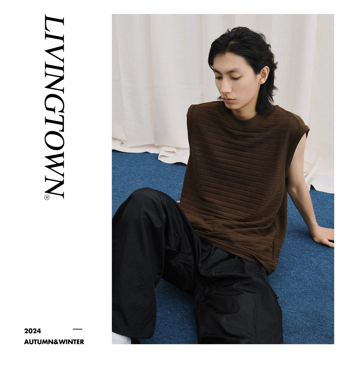LIVINGTOWN Japanese Casual Loose Simple Vest