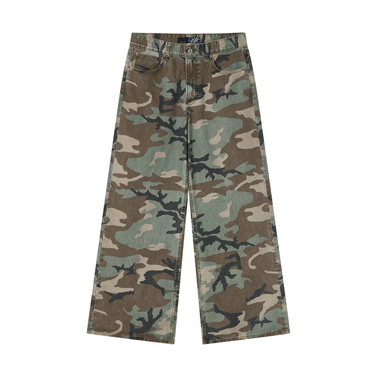 VLABMADE Camo Wide-Leg Cargo Pants