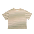 oarism Two-Tone Striped 100% Cotton Loose Tee