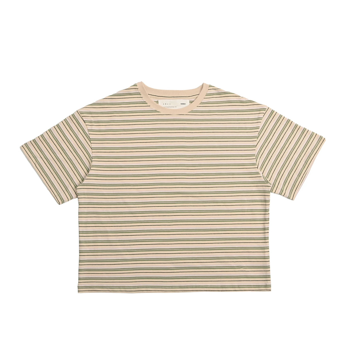 oarism Two-Tone Striped 100% Cotton Loose Tee