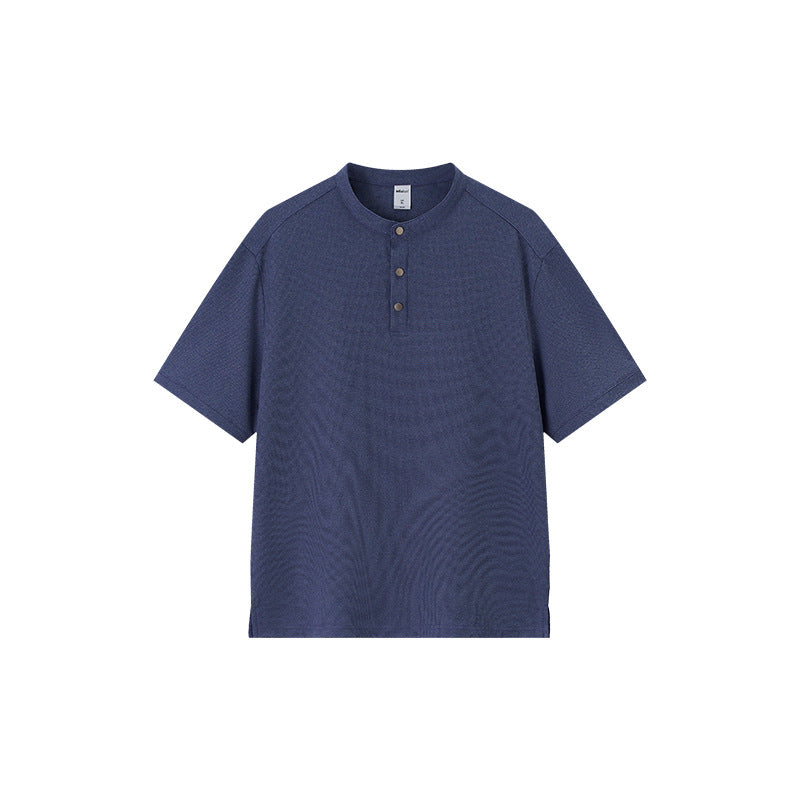 Inflation Henley Waffle Knit 250g Relaxed Tee