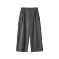 BUTTBILL Vintage Woolen Wide-leg Slacks