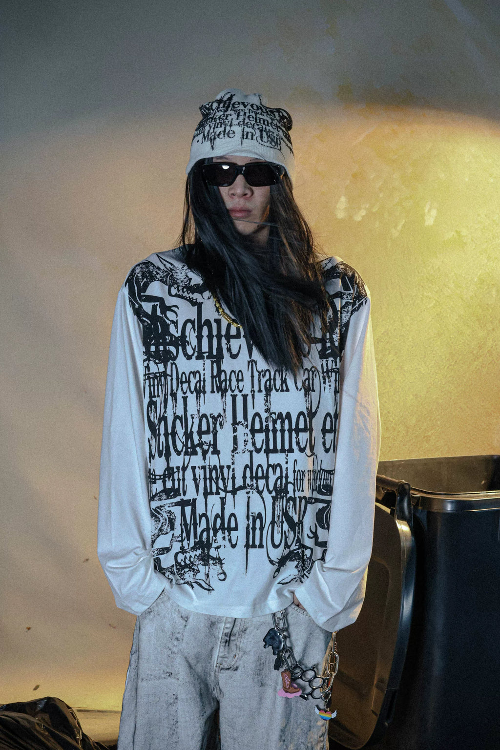 PCCVISION Casual Crew Neck Loose Long Sleeves