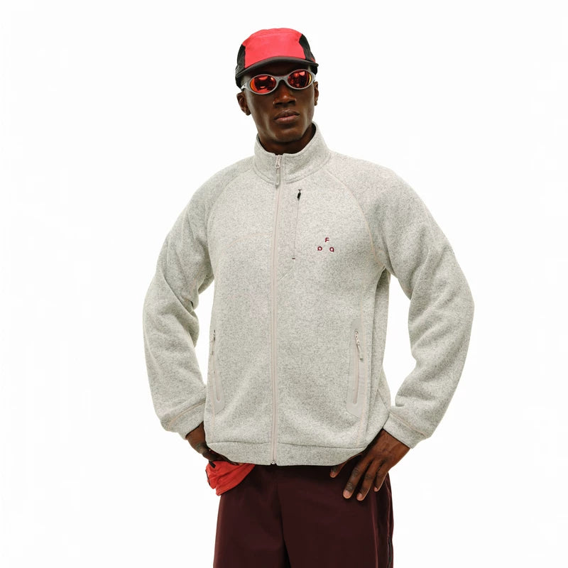 FPA Yarn Rubber-pressed Pocket Cardigan Jacket