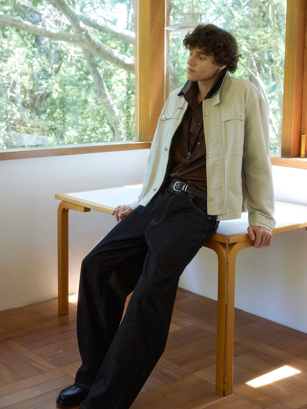 DIMC Barn-Style Aviation Buckle 400g Windproof Relaxed Jacket