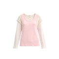 JCAESAR WOMEN Layered Long-Sleeve Base Layer Two-Piece Tank Top Set