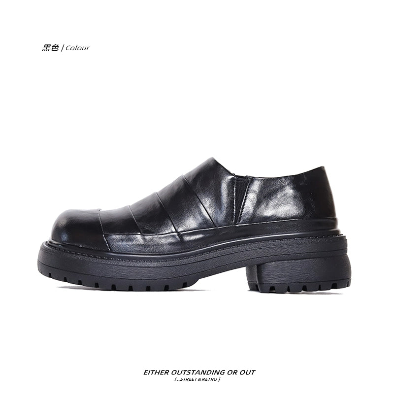 SHENLV STUDIO head-up splicing ARMOR derby shoes