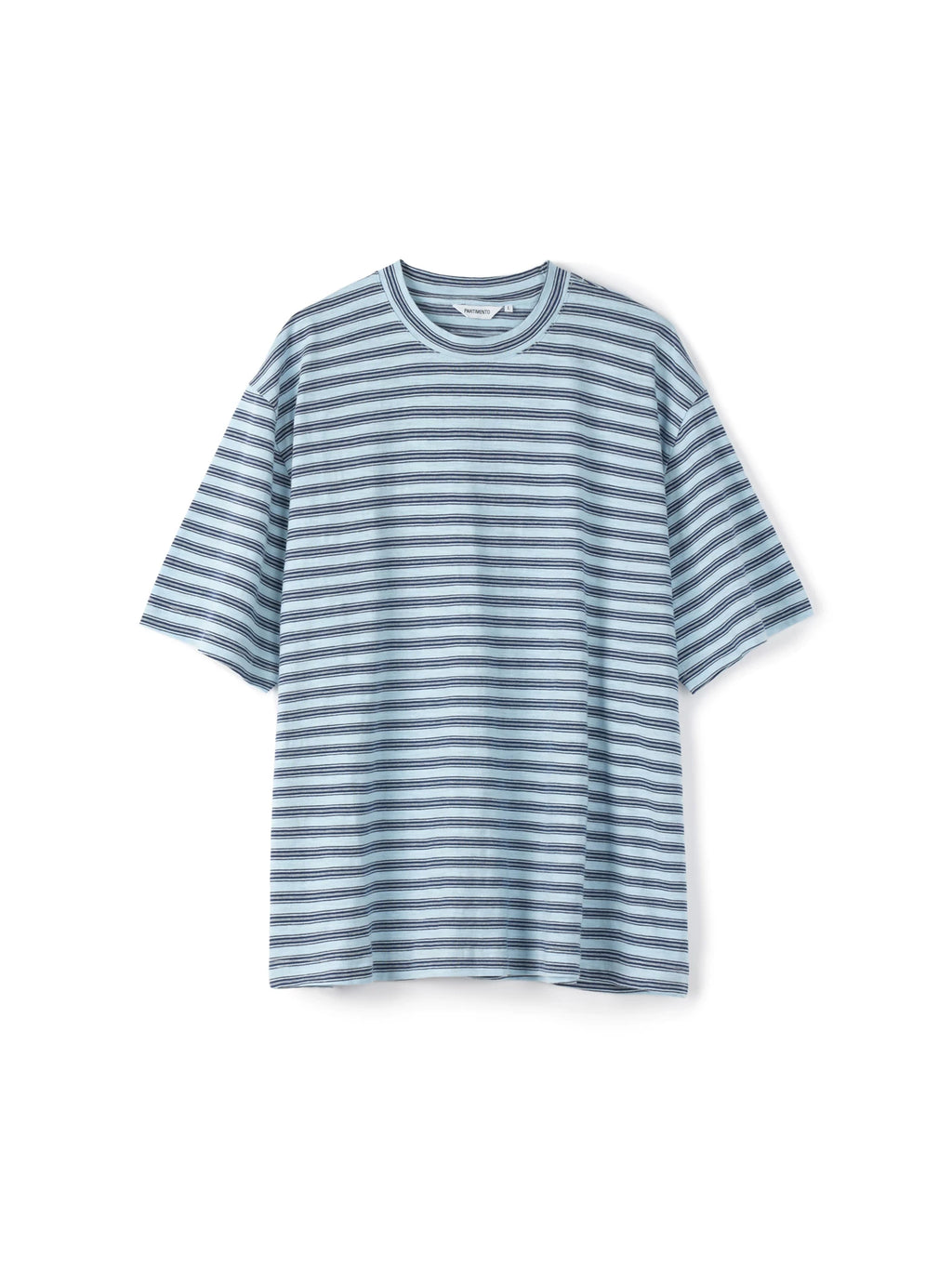 PARTIMENTO Striped 180g Breathable Loose-Fit Tee
